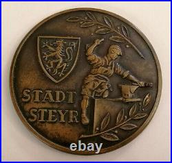 Very Rare Large Bronze Medal HACK WERKE STEYR 1963