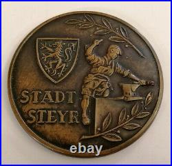 Very Rare Large Bronze Medal HACK WERKE STEYR 1963