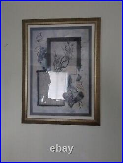 Very Rare Large Framed Chinese Painting Originally Framed For JC Penny's Corpora