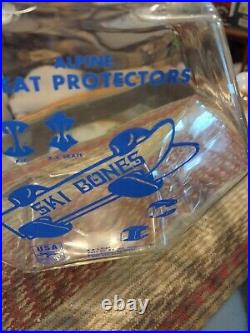 Very Rare Large Glass Counter Display Jar Advertising Ski Bones