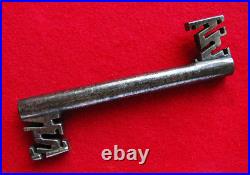 Very Rare Large Heavy 16-17th C. Complex Bit Double Ended Antique Skeleton Key