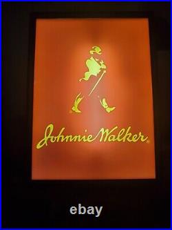 Very Rare Large Johnnie Walker Lighted Sign 2002 25.5 x 19