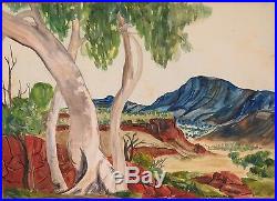 Very Rare / Large K Warmingham Hermannsburg Signed Watercolour On Board