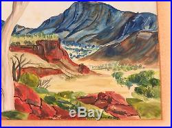 Very Rare / Large K Warmingham Hermannsburg Signed Watercolour On Board