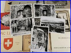 Very Rare Large Lot Vintage Travel Souvenir Photo Packs 41 Packs Europe