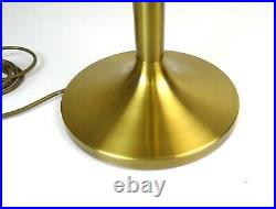 Very Rare Large MID Century Brass Lucite Mushroom Desk Lamp By Cosack Germany