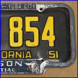 Very Rare Large Pontiacolson(marysville-yuba City Ca) License Plate Frame Only