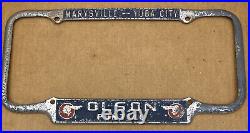 Very Rare Large Pontiacolson(marysville-yuba City Ca) License Plate Frame Only