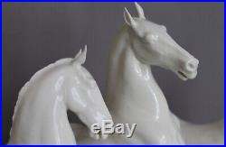 Very Rare Large Porcelain Figurine Horse Group Hans Achtziger Hutschenreuther