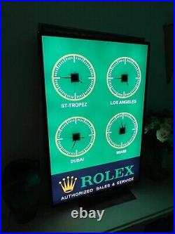 Very Rare & Large Rolex Sign Garage Showroom Dealership Man Cave