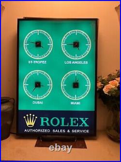 Very Rare & Large Rolex Sign Garage Showroom Dealership Man Cave