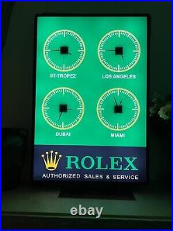 Very Rare & Large Rolex Sign Garage Showroom Dealership Man Cave