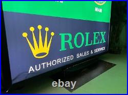 Very Rare & Large Rolex Sign Garage Showroom Dealership Man Cave