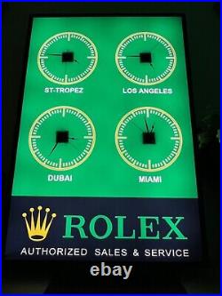 Very Rare & Large Rolex Sign Garage Showroom Dealership Man Cave