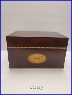 Very Rare Large Vintage 1995 The Bombay Company Inlayed Wooden Box Mint