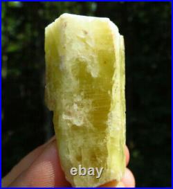 Very Rare Locality Large Gorgeous Heliodor Golden Beryl Crystal New Hampshire