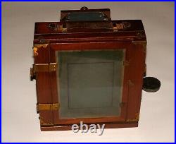 Very Rare Mahogany Vintage Large Format Camera Mostly By Swiss E. Suter Basel