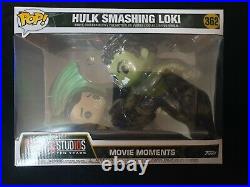 Very Rare Marvel Avengers Hulk Smashing Loki Large Funko Pop Movie Moment