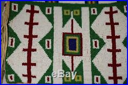 Very Rare NATIVE AMERICAN PLAINS INDIAN SEED BEADED LARGE BAG