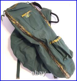 Very Rare Namaste Deluxe Green Large Luxury Yoga Mat Tote Carry Bag Backpack