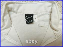 Very Rare Nike Agassi Quarter Zip Large L Federer White Polo Shirt Jersey