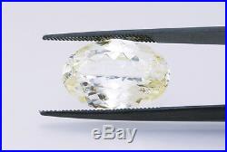 Very Rare Opportunity Large 12.83ct Powellite GIA. Clean & Transparent. Ex Cut