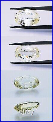 Very Rare Opportunity Large 12.83ct Powellite GIA. Clean & Transparent. Ex Cut