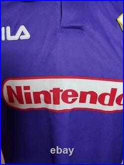 Very Rare Original Fiorentina 1998-1999 Home Shirt Large Men's Authentic Vintage