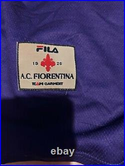Very Rare Original Fiorentina 1998-1999 Home Shirt Large Men's Authentic Vintage