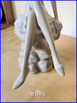 Very Rare Pales S Spain Large The Girl Reading Book Statue Excellent 15 Tall