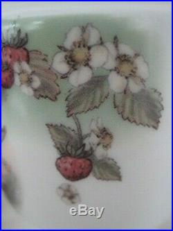 Very Rare Royal Worcester Large 2 Egg Size Coddler Strawberry Flower Fairy