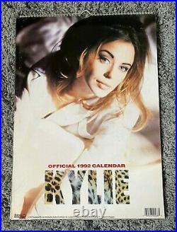Very Rare UNUSED 1992 Vintage Original Large Official UK Kylie Minogue Calendar