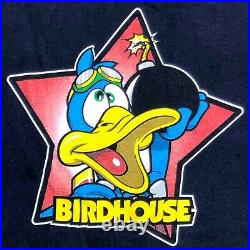 Very Rare VTG 90s Birdhouse Skateboard T Shirt Mens L Tony Hawk Anime Hook Ups