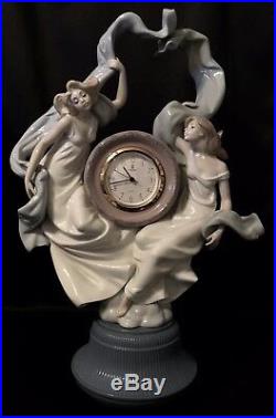 Very Rare & Very Large 19.75 Lladro Allegory of Time Clock(1781 Mint in Box)