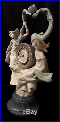Very Rare & Very Large 19.75 Lladro Allegory of Time Clock(1781 Mint in Box)