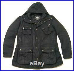 Very Rare Vgc Barbour International Waxed Parka Jacket Large Cost £295