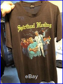 Very Rare Vintage 1990 Death Spiritual Healing Band T-Shirt