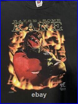 Very Rare Vintage 1998 WWF Kane RAISE SOME KANE longsleeve shirt Large