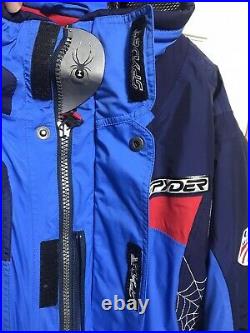 Very Rare Vintage 2002 Spyder US Ski Team Spiderman Jacket Mens Size Large