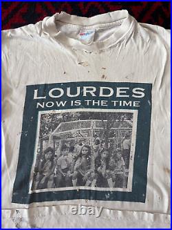 Very Rare Vintage 90s Lourdes Pita'Now is the Time' Sleeveless 1994 Tee Sz. L