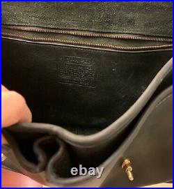Very Rare Vintage Coach Dowel Field Bag #9940 Black Leather Excellent Condition