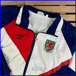Very Rare Vintage Football Jacket Wales Umbro Size L