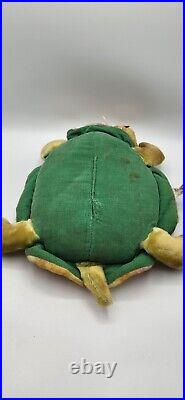 Very Rare Vintage Knickerbocker Turtle With Bonnet Large Size