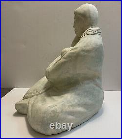 Very Rare Vintage Large Royal Haeger Women With Child Sculpture Native American