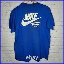 Very Rare Vintage Nike 1991 Summer Games Phil Knight Operations DIV T Shirt Size