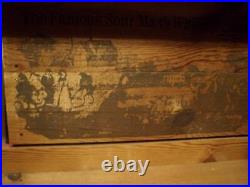 Very Rare Vintage Old Crow Whiskey Large Wooden Advertising Shelf Unit