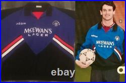 Very Rare Vintage Rangers Drill Top Jacket 1994/95 Original McEwans Excellent L