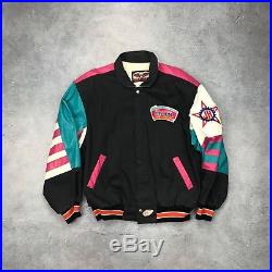 Very Rare Vintage San Antonio Spurs Jeff Hamilton Leather Denim Jacket L Large