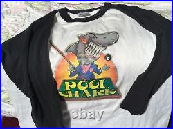 Very Rare Vtg 1980, S Pool Shark Shirt Sz Large Graphics Mint Scarce Nostalgia