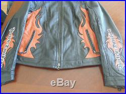 Very Rare Women's Harley Davidson Leather Riding Gear Jacket Large
